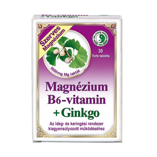 Dr.Chen magnézium b6 ginkgo forte tabletta 30db