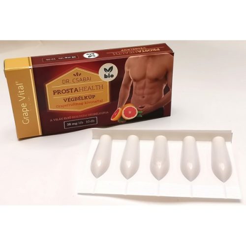 Dr.Csabai Grape vital PROSTA HEALTH  végbélkúp, végbélfertőtlenítő 10db
