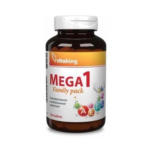 Vitaking mega 1multivitamin étrend-kiegészítő tabletta family 120db