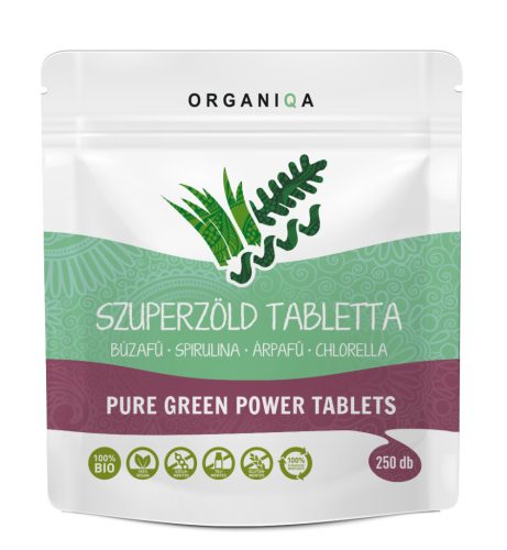 Organiqa bio szuperzöld tabletta 250db