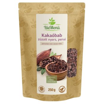 BioMenü bio perui zúzott nyers kakaóbab 250g