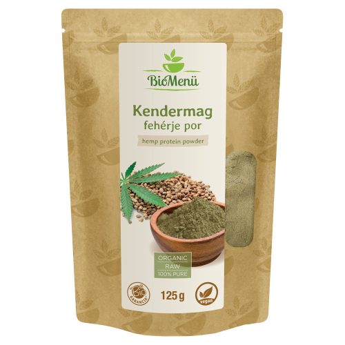 BioMenü bio kendermag fehérje por 125g