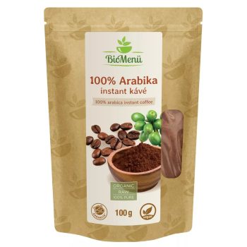 BioMenü bio 100% arabica instant kávé 100g