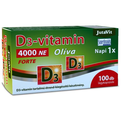 Jutavit d3-vitamin 4000 ne olíva kapszula 100db